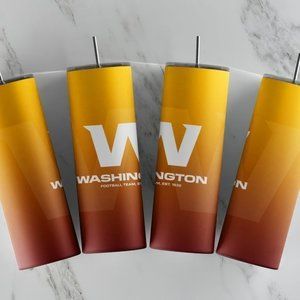 NFL Washington Commanders 20oz Stainless Steel Tumbler with‎ Straw